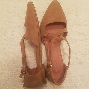 J.Jill Leather Criss-Cross Strap Flats